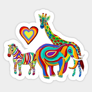 Rainbow Savanna Sticker